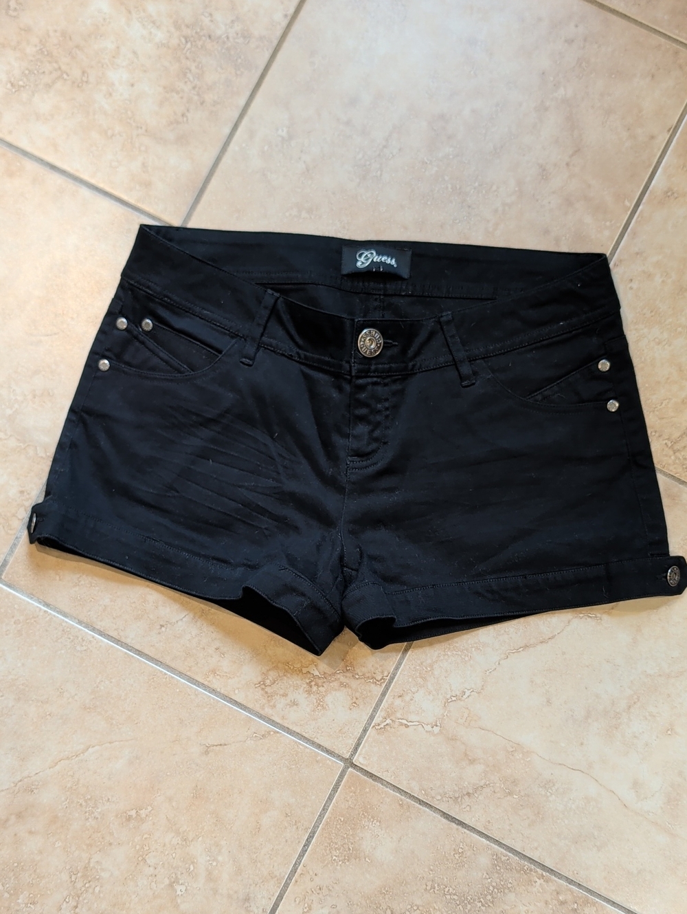 GUESS Black Women's Short Denim Shorts